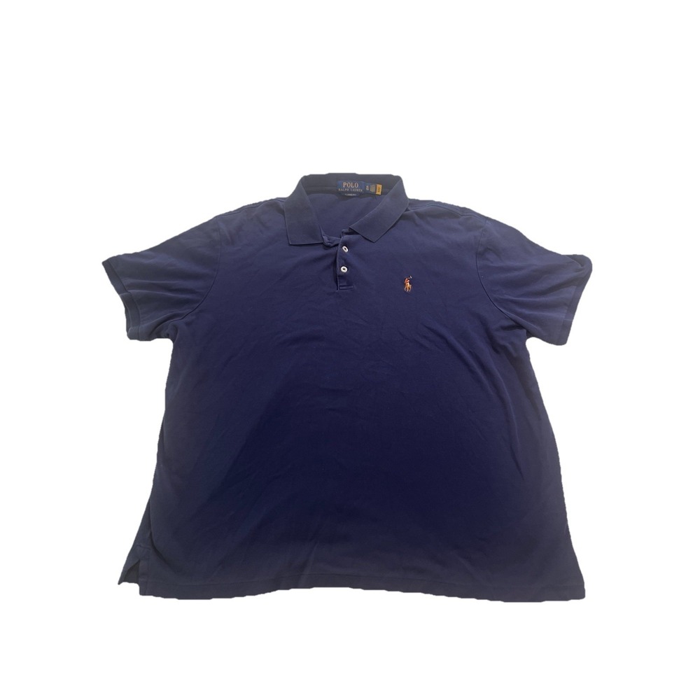Polo by Ralph Lauren Men's Blue Navy Classic Fit Polo Shirt-XL Short Sleeve